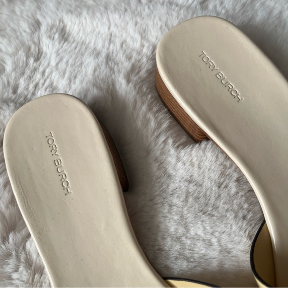 Tory Burch Women's Yellow Slide Sandals - Picture 9 of 11